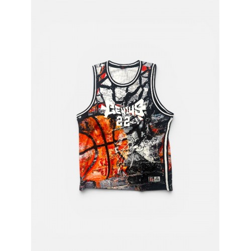 AND1 UNDERGROUND GRAPHIC BASKETBALL JERSEY 2XL